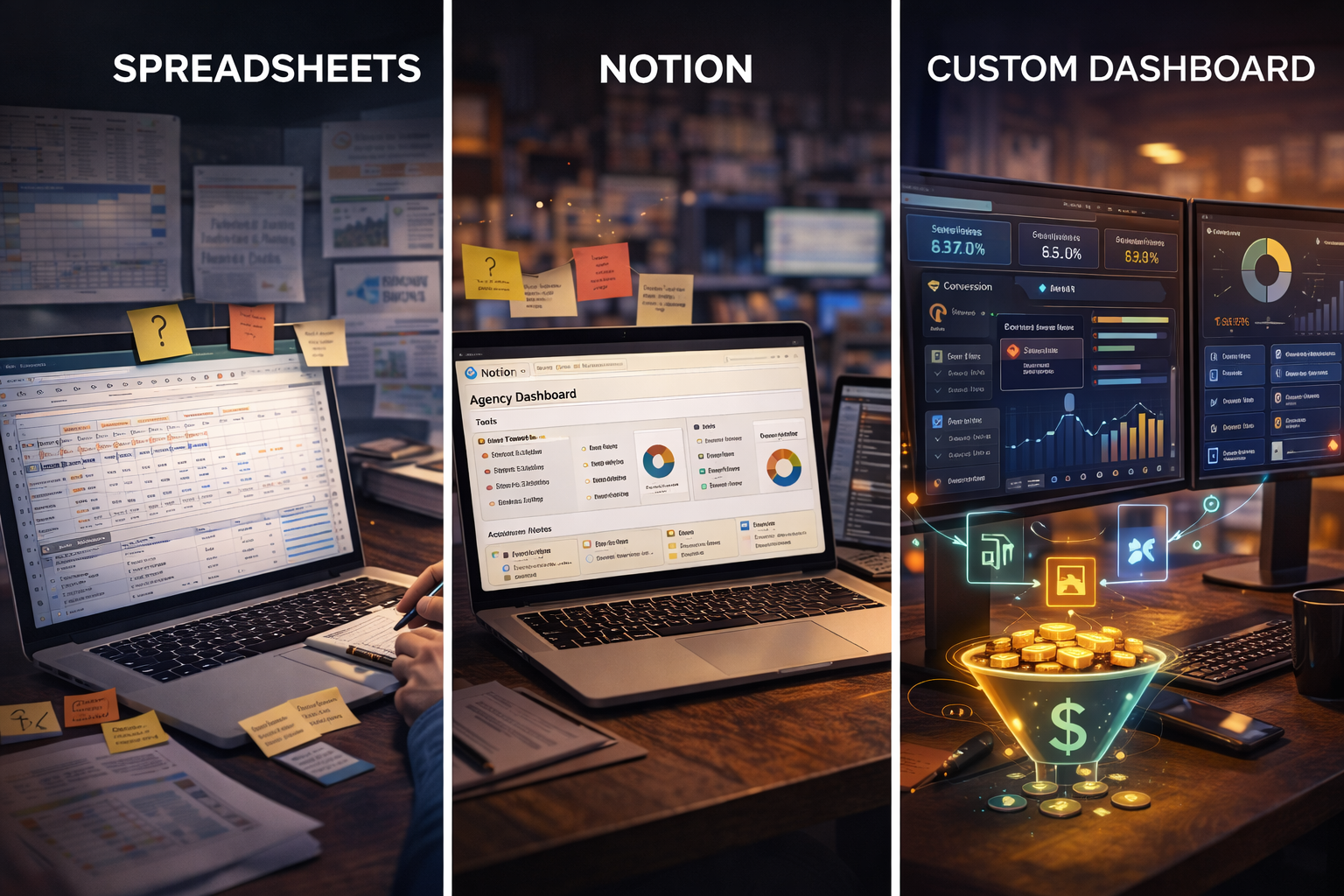 Custom Dashboard, Notion, or Spreadsheet? When to Migrate to Your Own System
